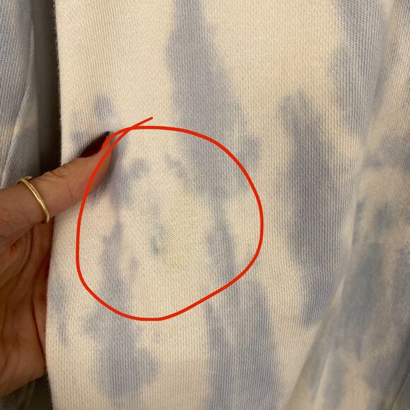 Z Supply Blue Tie Dye Jogger Style Sweatpants Medium - Picture 3 of 5